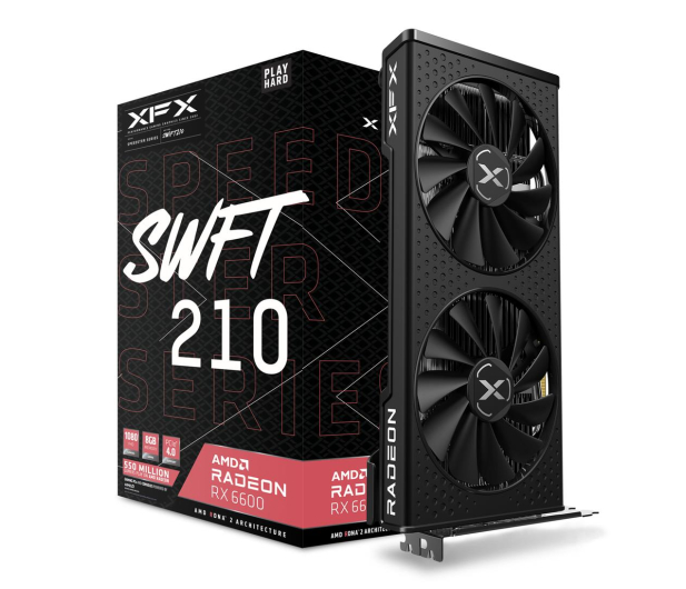 XFX Radeon RX 6600 Gaming SPEEDSTER SWFT 8GB GDDR6